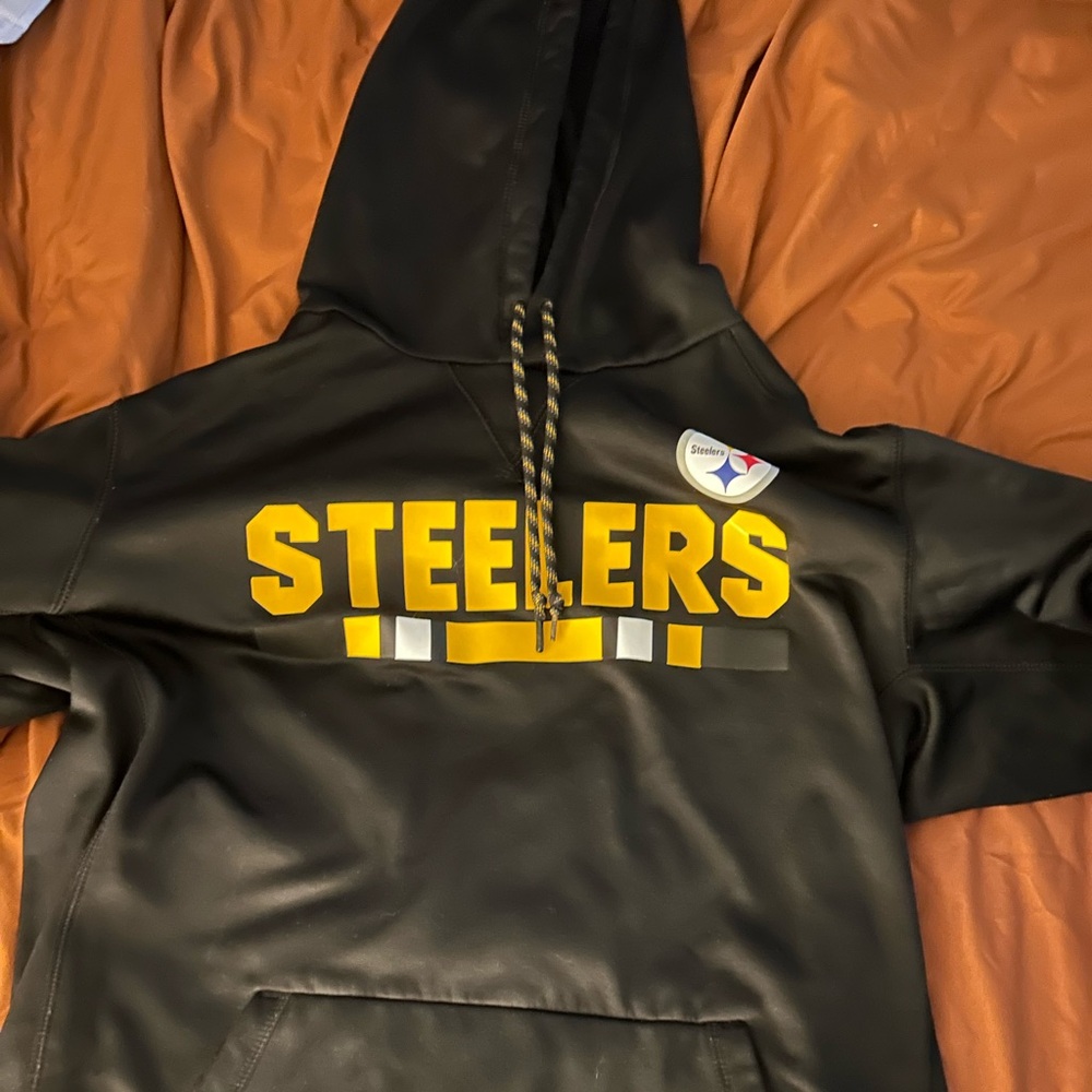 Nike Black and Yellow Steelers Hoodie